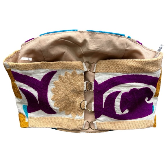 Linen floral vintage crop top - Picture 2 of 4